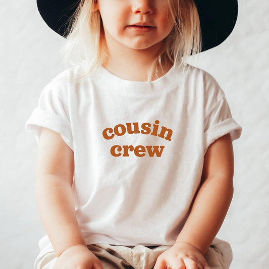 Cousin Crew Baby Onesie®, Cousin Matching Kids Shirts, Cousins kids tee, Boho Pregnancy Reveal, 70s retro kids, Vintage Style Cousin Tees