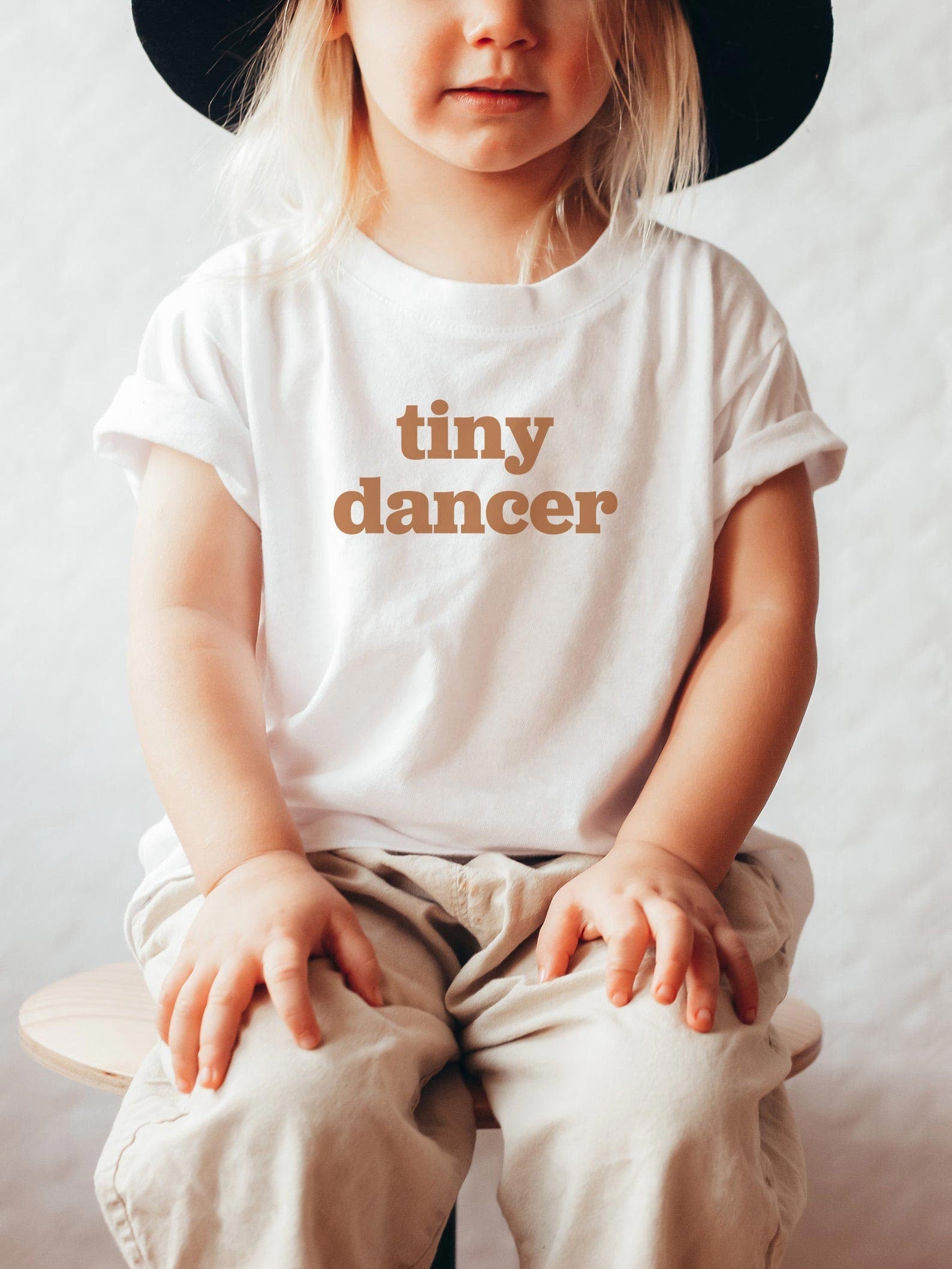 Tiny Dancer Baby Onesie®, Tiny Dancer Kids T-Shirt, Boho kids clothes, Pregnancy Reveal, Brown Cute Baby Clothes, Earthy Retro Baby Outfit