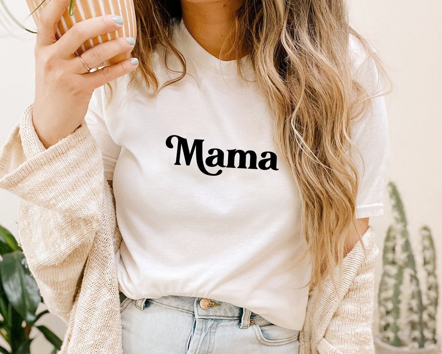 Mama T-Shirt, Retro Mom Tee, Gift for mom, New mom gift, Mom Shirt, Gift for mother, Boho Retro T-Shirt, Vintage Motherhood Shirt Mama Shirt