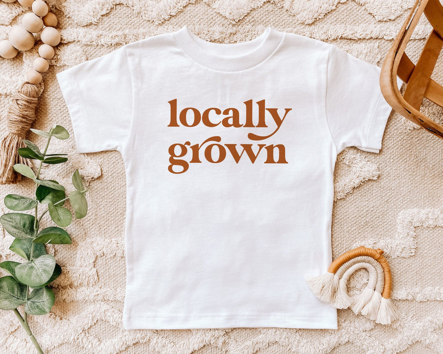 Locally Grown Onesie®, New Mom Gift Onesie® Gardening Onesie® Funny Baby Onesie® Boho Baby Clothes 70s retro kids tee Vintage Style Babies