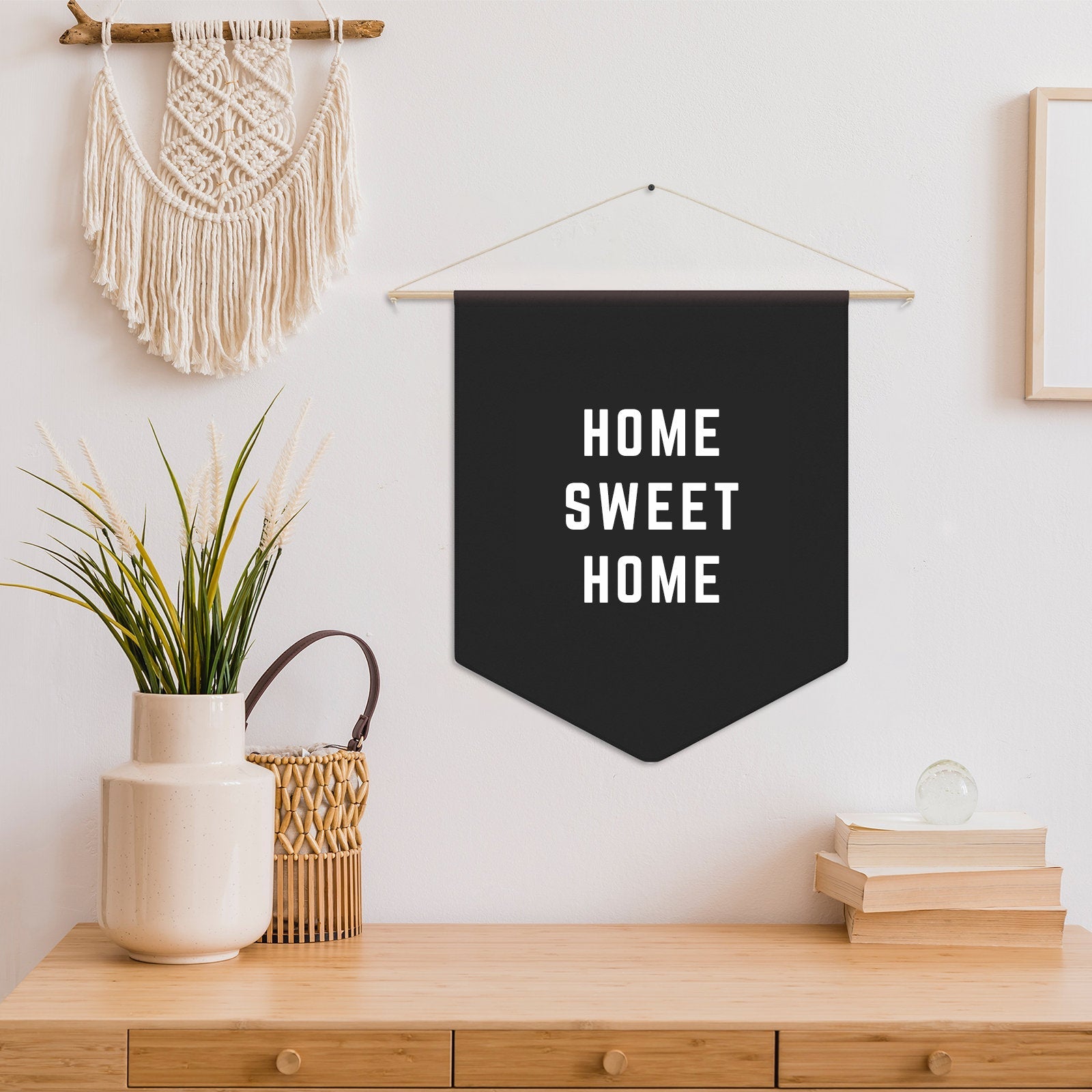 Home Sweet Home Sign, New Home Gift, New Home Housewarming Gift, Living Room Decor Art, Boho Wall Decor, Home Sweet Home Banner, Couple Gift