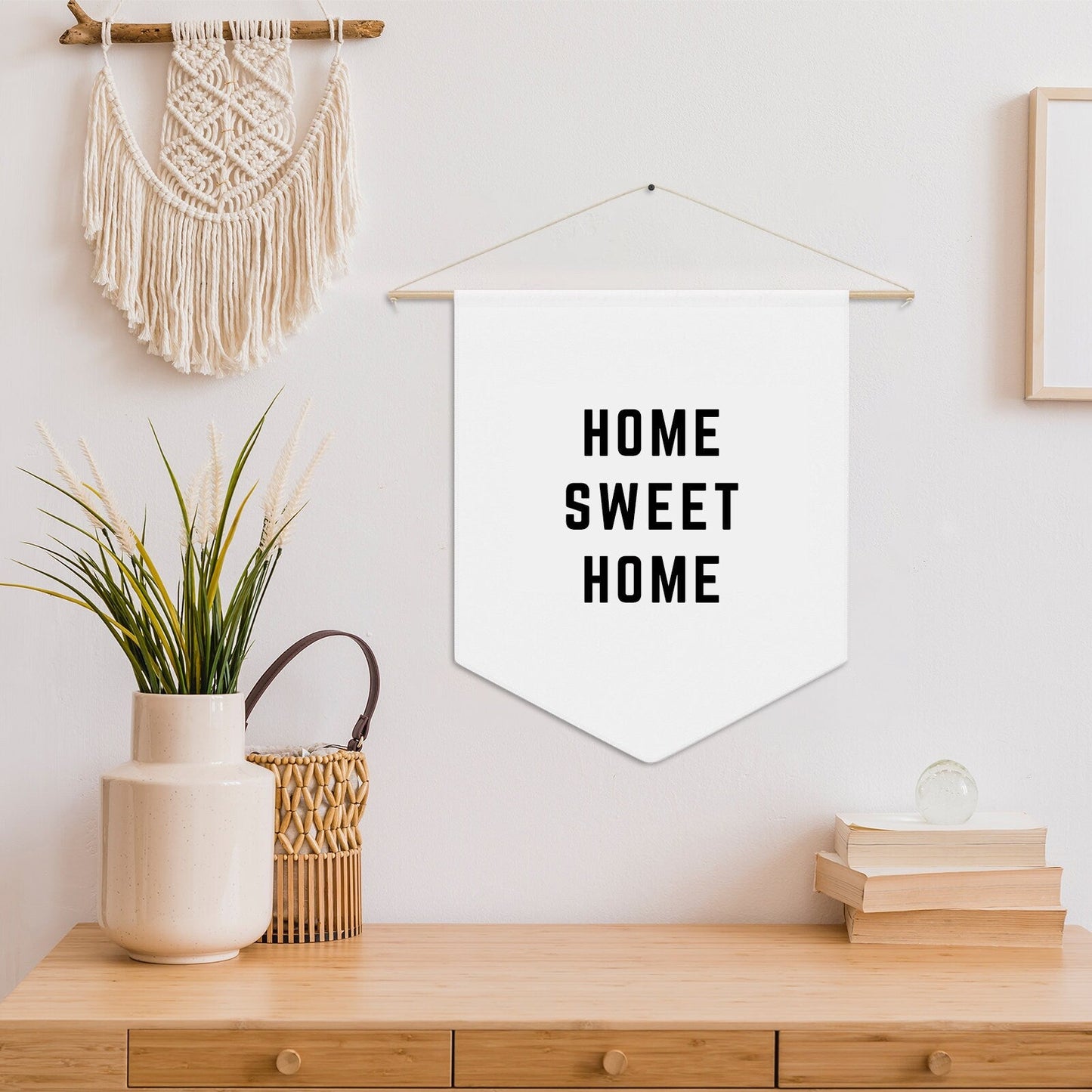 Home Sweet Home Sign, New Home Gift, New Home Housewarming Gift, Living Room Decor Art, Boho Wall Decor, Home Sweet Home Banner, Couple Gift