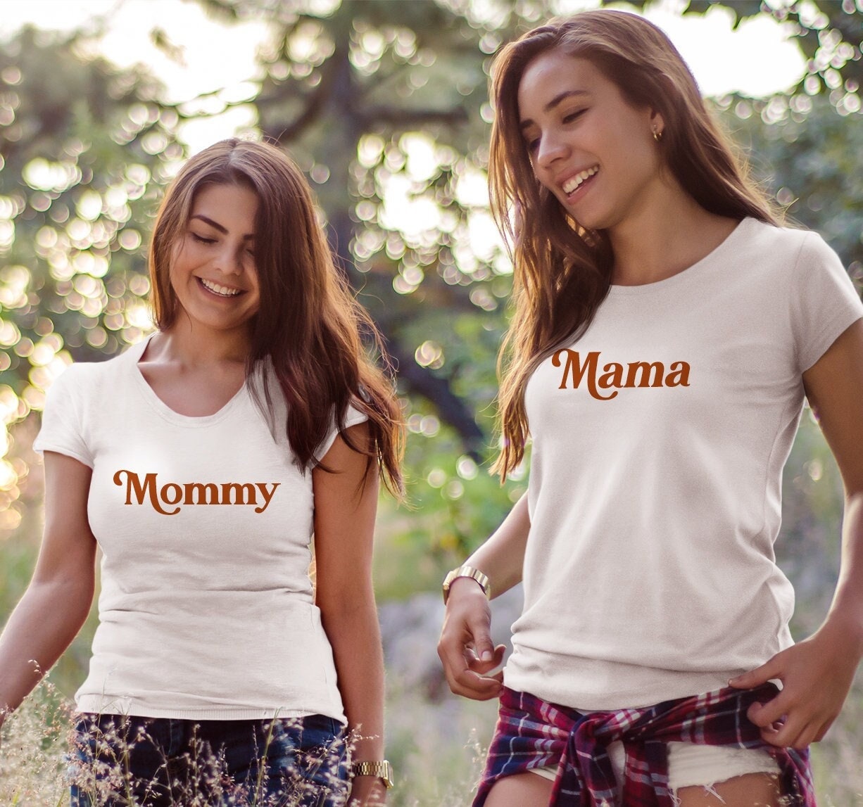 Mama and Mommy Shirts, Lesbian Moms Gift, Lesbian Mother's Day Gift 2 Moms Shirt LGBTQ Parents Lesbian Mama Shirt Lesbian Pregnancy Two Moms