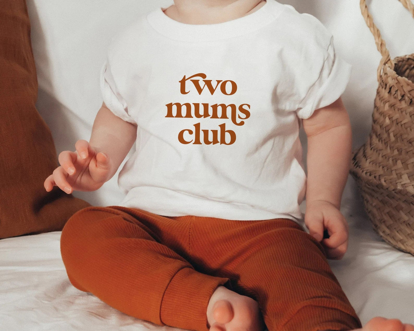 Two Moms Club Onesie®, New Moms Onesie® Lesbian Mom Gift, Lesbian Parents, Gay Mother's Day, Pride Kids Tee, LGBTQ Parents, LGBT Onesie®