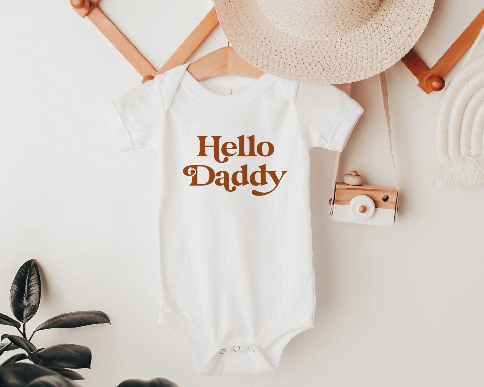 Hello Daddy Onesie®, Husband Pregnancy Reveal Announcement, Pregnancy Announcement To Father, Pregnancy Announcement To Daddy, New Dad Gift