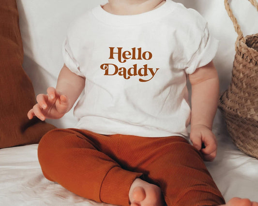 Hello Daddy Onesie®, Husband Pregnancy Reveal Announcement, Pregnancy Announcement To Father, Pregnancy Announcement To Daddy, New Dad Gift