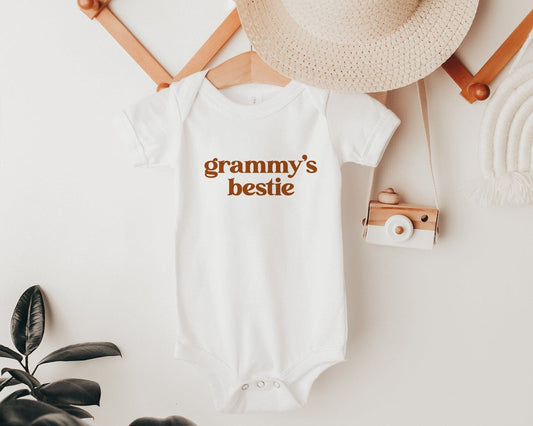 Grammy's Bestie Onesie® Mother's Day Gift for Grammy Christmas Birthday Gift for Grammy I love Grammy Retro Grandma's Birthday Gift shirt