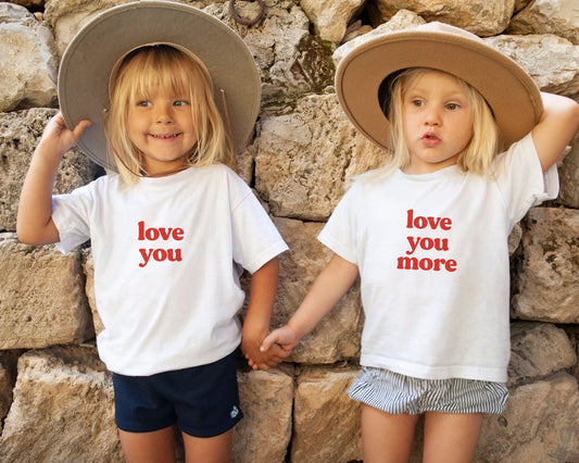 Matching Family Valentine's Day Shirts, Love You shirt, Love You More tee, Matching Valentine's Day Shirts For family photo on Valentine Day