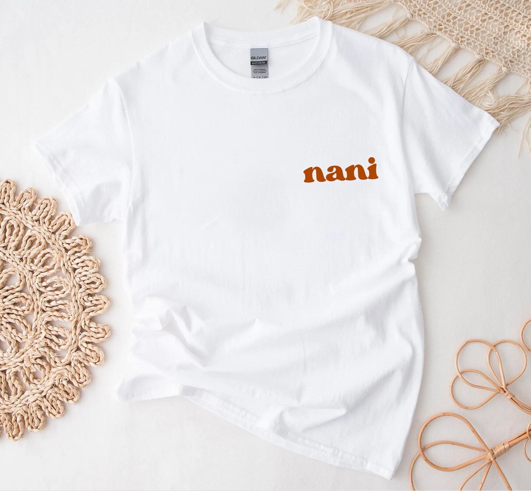 Nani Shirt, Shirt For Nani, Nani TShirt, Nani Gift from grandkids, Indian Grandma, Nani Announcement Shirt Retro Nani Indian grandmother