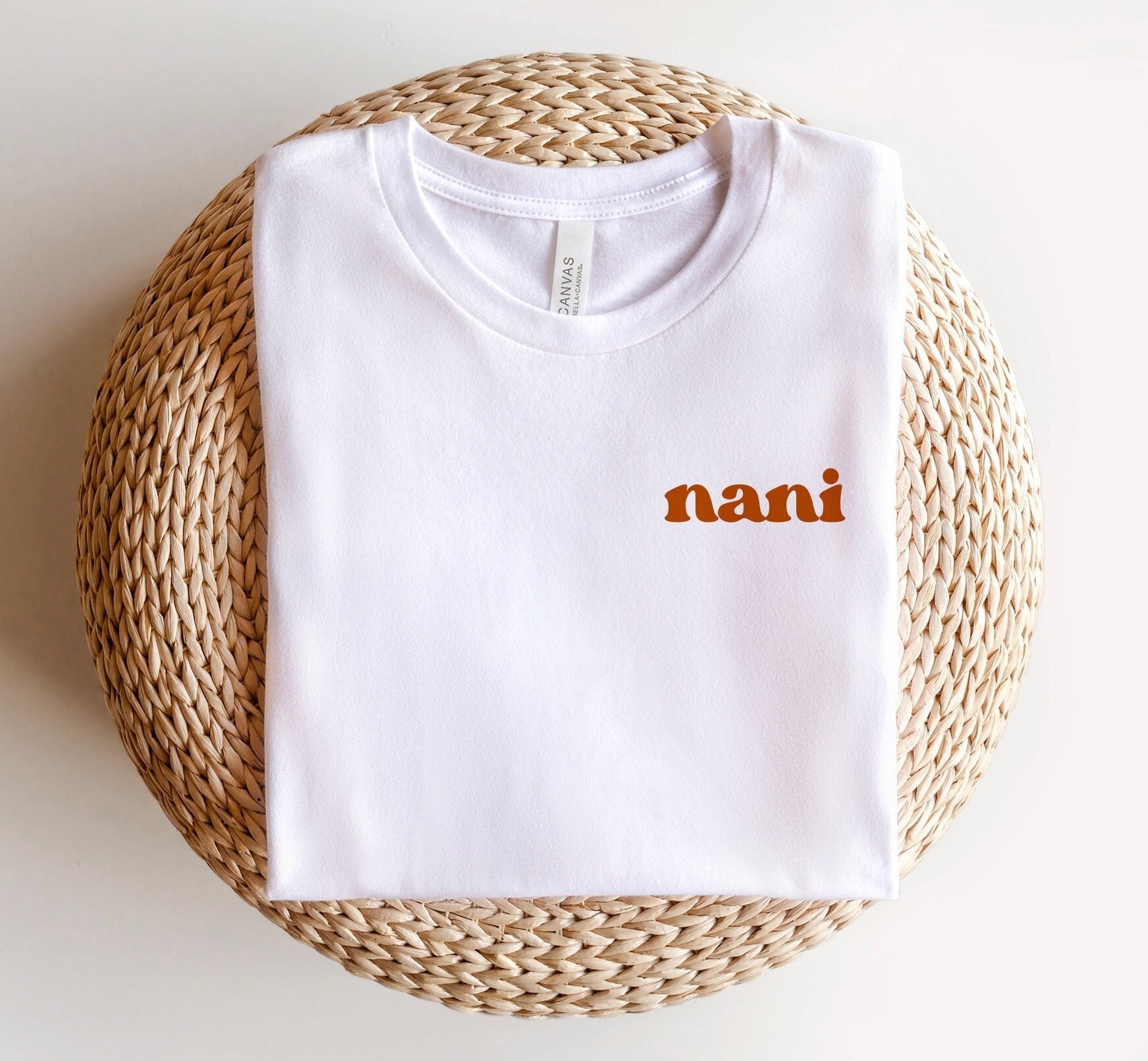 Nani Shirt, Shirt For Nani, Nani TShirt, Nani Gift from grandkids, Indian Grandma, Nani Announcement Shirt Retro Nani Indian grandmother