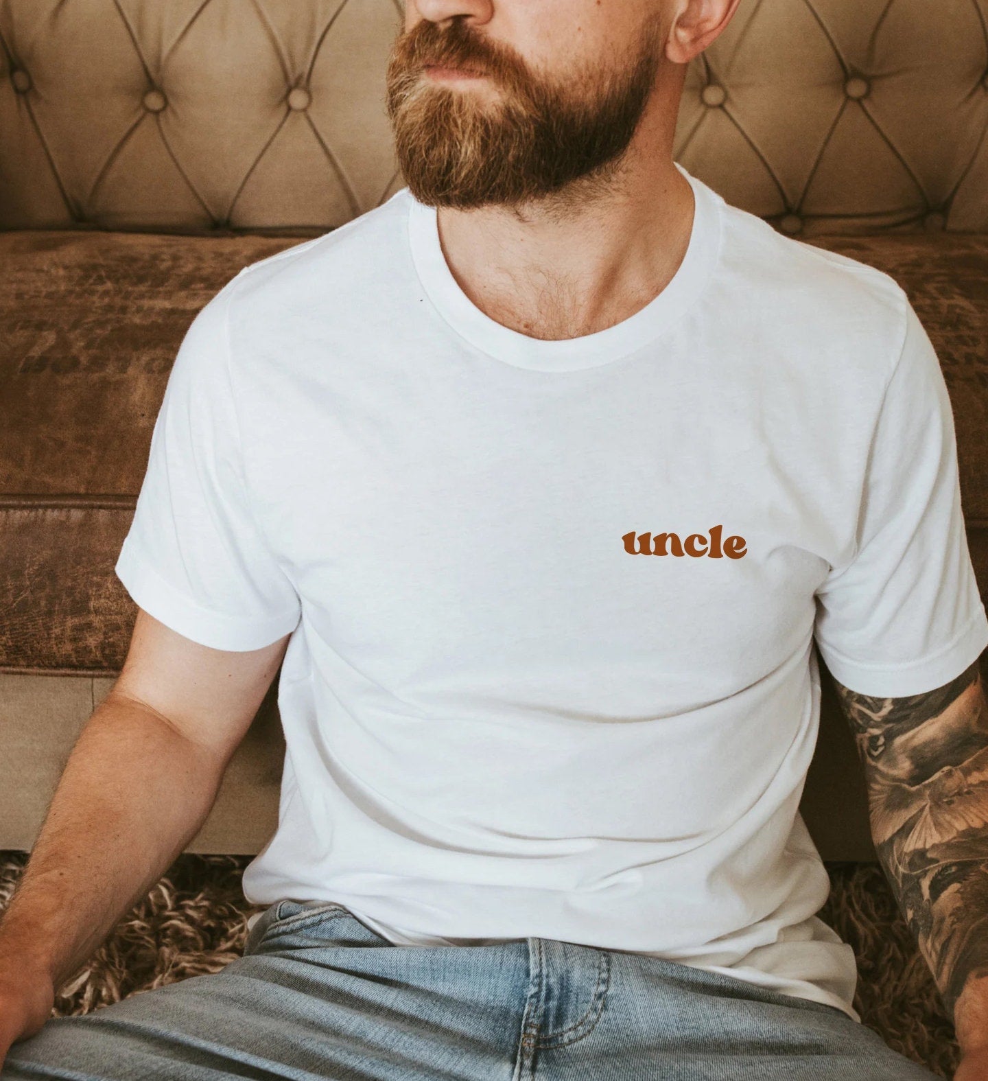 Uncle Shirt, Shirt For Uncle, Uncle TShirt, Uncle Gift Niece Nephew Retro Uncle Tee, Pregnancy Reveal to Brother, Pregnancy Reveal to Uncle