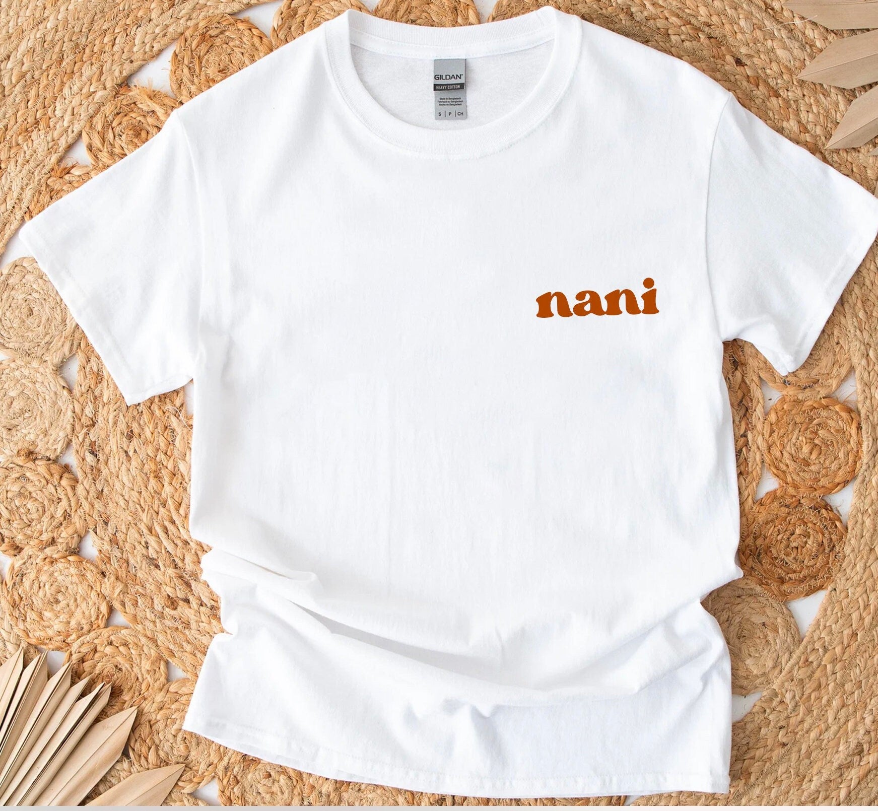 Nani Shirt, Shirt For Nani, Nani TShirt, Nani Gift from grandkids, Indian Grandma, Nani Announcement Shirt Retro Nani Indian grandmother