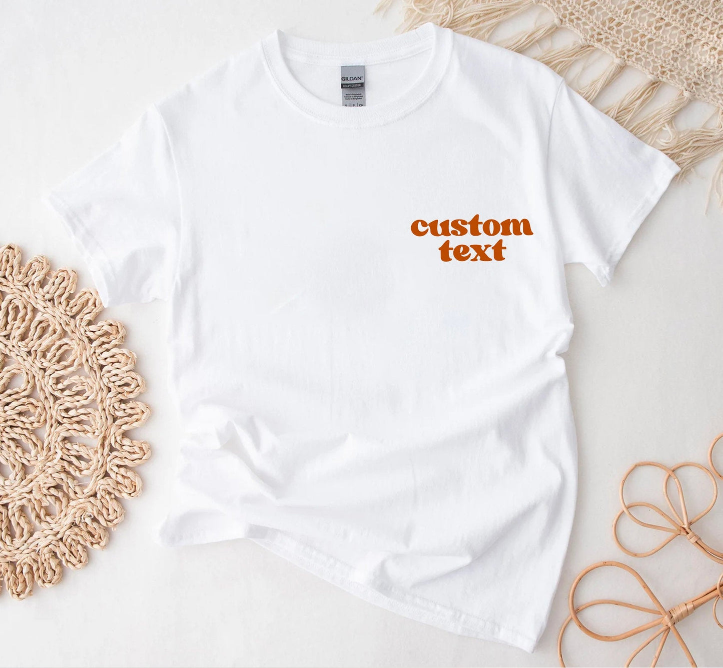 Custom Shirt, Personalised Custom Pocket Tshirt Customised TShirt Personalized tee Add your own text Custom Gift for Her Custom Gift for Him