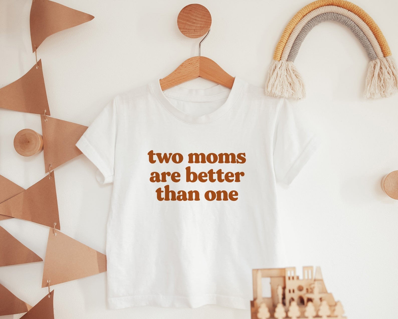 Two Moms Onesie® Lesbian Moms Gift, Two Moms are Better Than One, Lesbian Parents, Gay Mother's Day, Pride Kids Tee, LGBTQ LGBT Onesie®