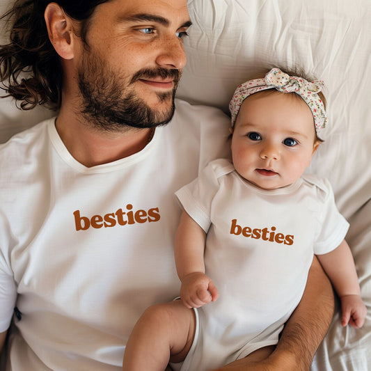 Besties Matching Dad and Mini Shirts