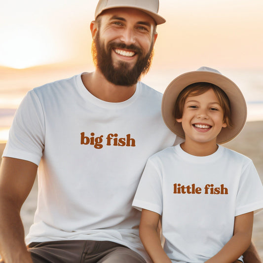 Big Fish Little Fish Matching Dad Tees